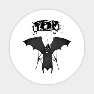 Weird Bat Halloween Creature Magnet